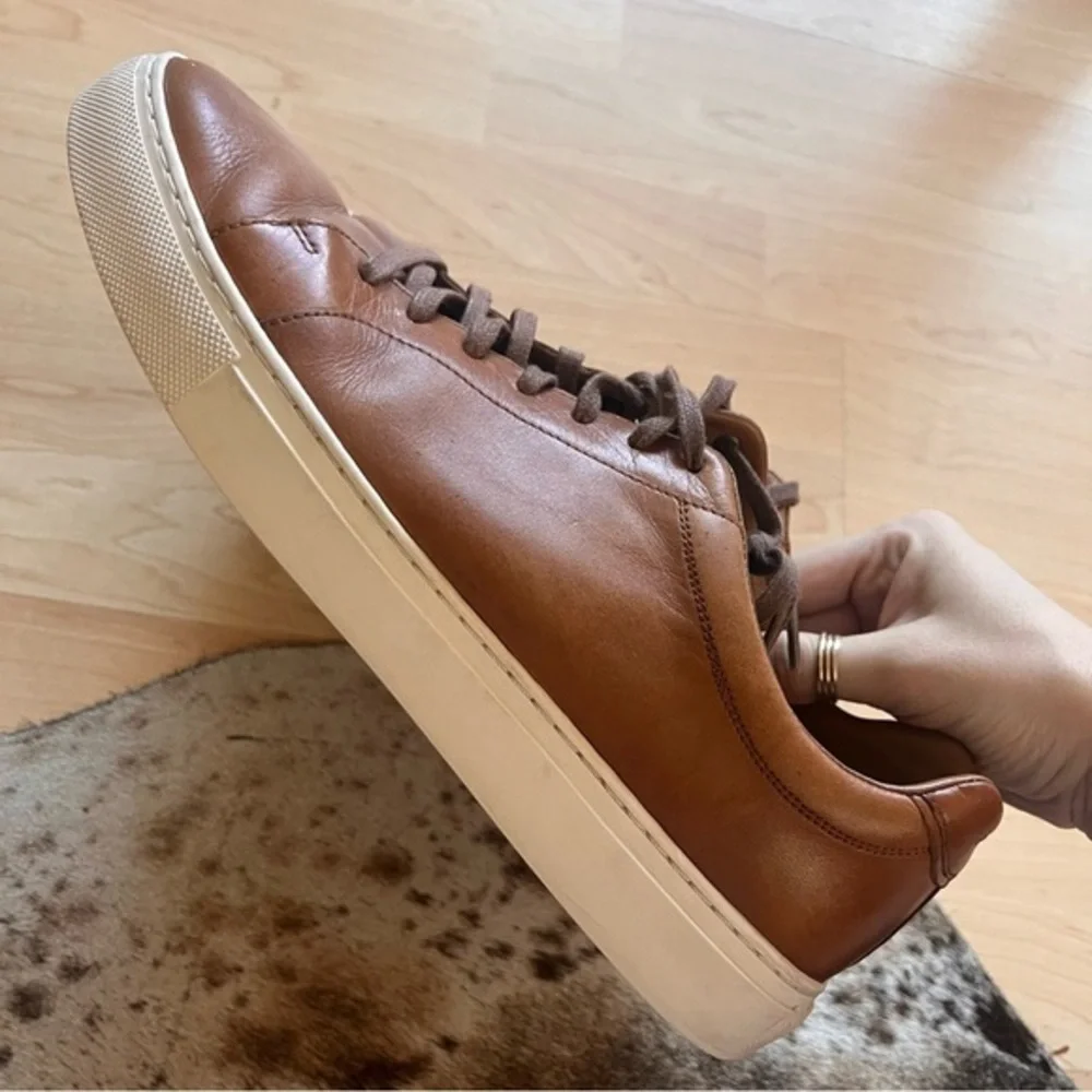 COLE‎ HAAN Brown Men's Grand Series Jensen Sneakers in British Tan Size 10.5